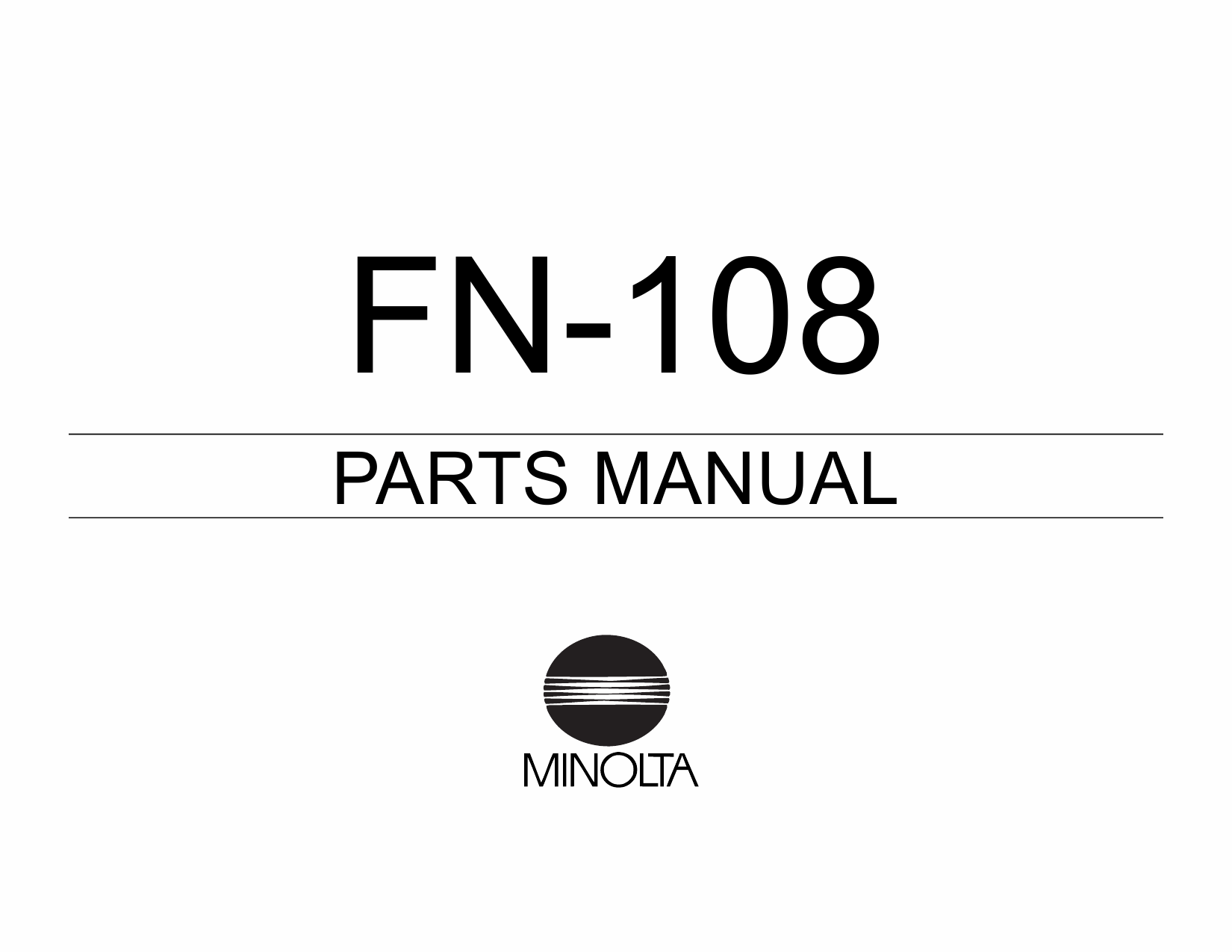 Konica-Minolta Options FN-108 Parts Manual-1